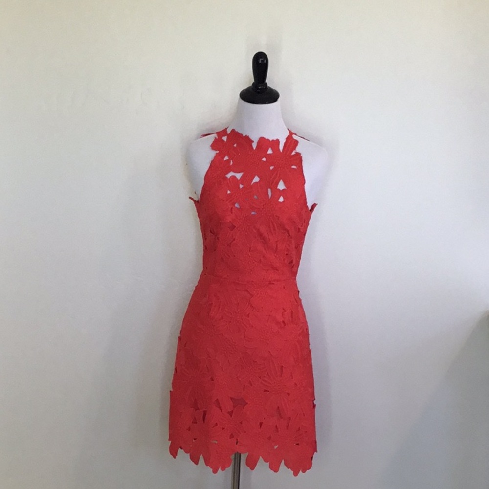 Free People red lace dress